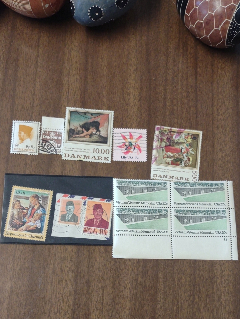 Vintage Mixed International Stamp Lot - Multicolor